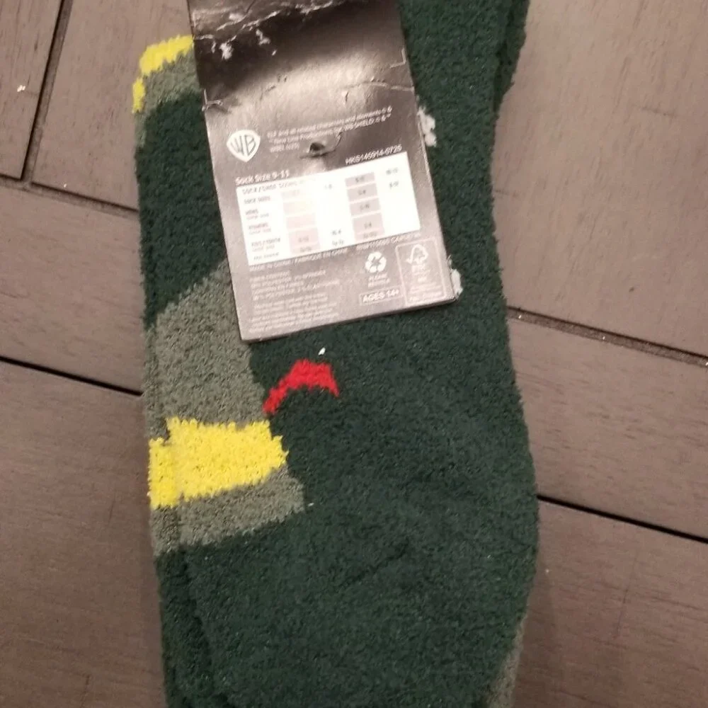 Buddy the Elf Hats & Silhouettes 2-Pair Adult Chenille Crew Socks